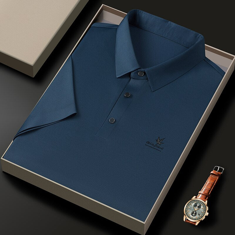Camiseta Polo Blue Men + Relógio de Brinde - O Padrão de Excelência com um Caimento Impecável! (PROMOÇÃO DIA DOS PAIS)