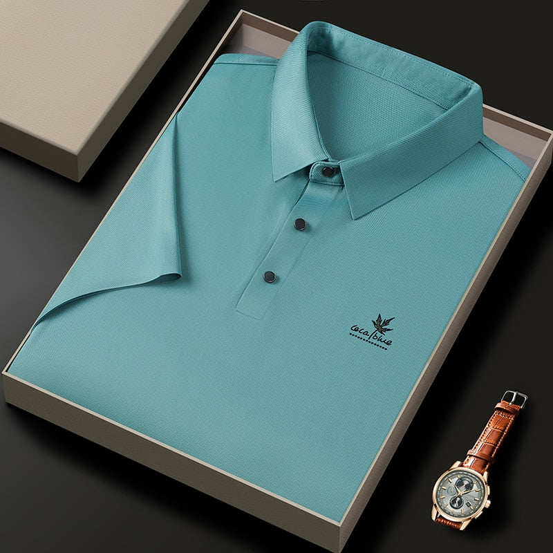 Camiseta Polo Blue Men + Relógio de Brinde - O Padrão de Excelência com um Caimento Impecável! (PROMOÇÃO DIA DOS PAIS)
